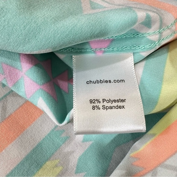 Chubbies Men's XL En Fuego Wild Short Sleeve Popover Polo Shirt Aztec Beach Golf - Picture 5 of 5